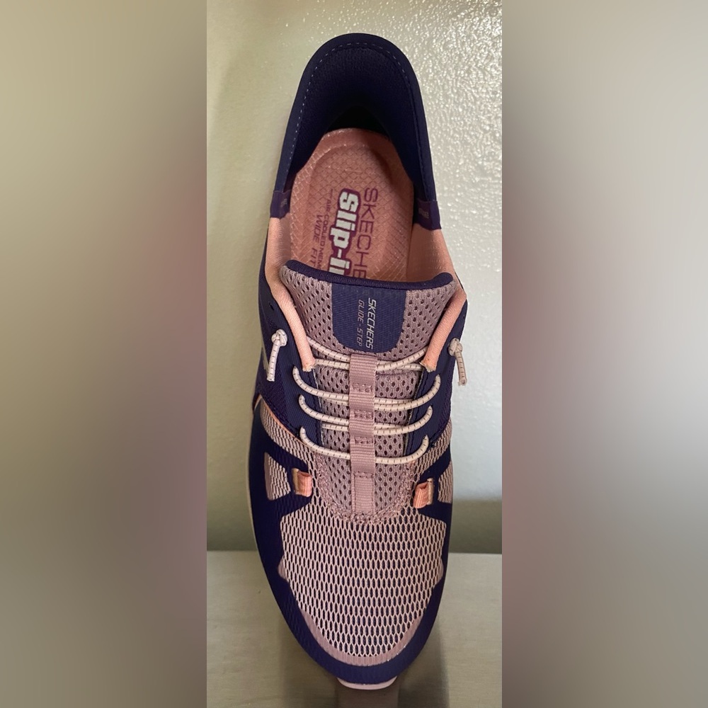 SKECHERS GLIDE STEP PRO SLIP INS Women's Purple and Pink Athletic Sneakers - Picture 11 of 15